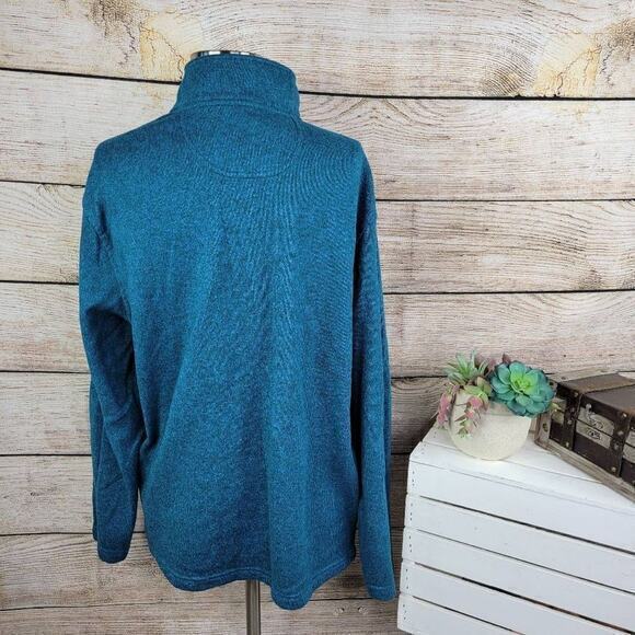 IZOD Men's Advantage Performance Quarter Zip Sweater Fleece Solid Pullover Size - Picture 2 of 5